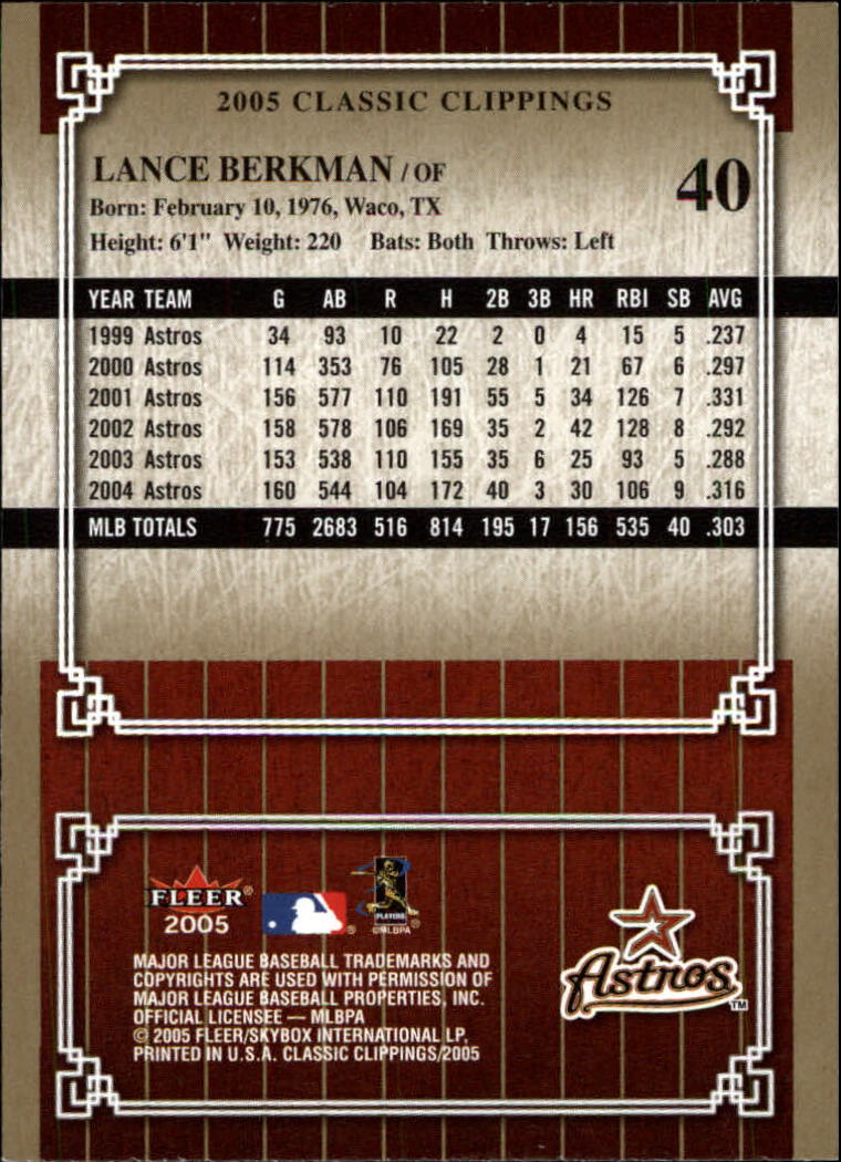 2005 Classic Clippings BB #s 1-125 +Inserts (A7310) - You Pick - 10+ FREE SHIP - Picture 81 of 173