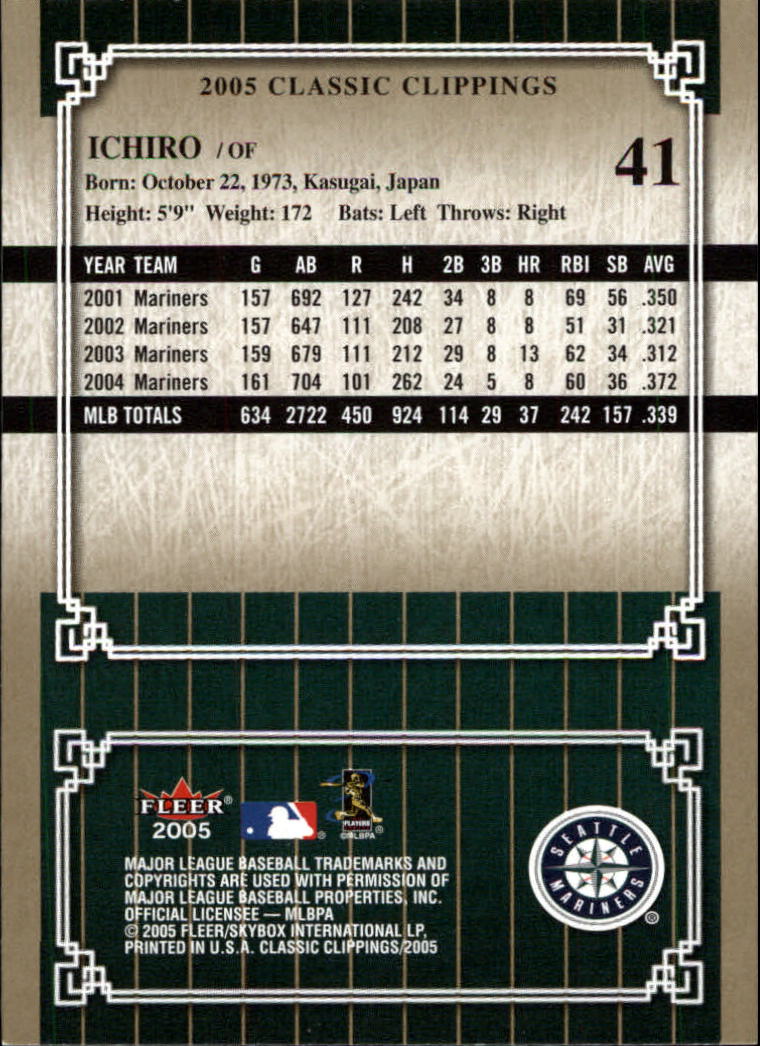 2005 Classic Clippings BB #s 1-125 +Inserts (A7310) - You Pick - 10+ FREE SHIP - Picture 83 of 173