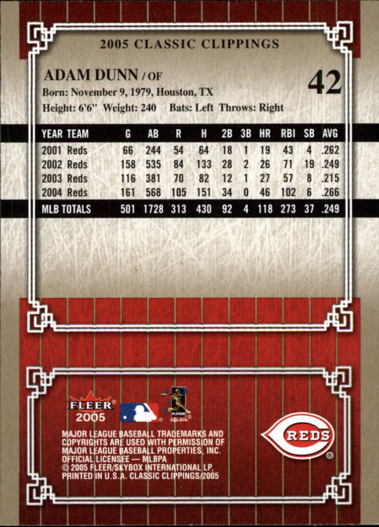 2005 Classic Clippings BB #s 1-125 +Inserts (A7310) - You Pick - 10+ FREE SHIP - Picture 85 of 173