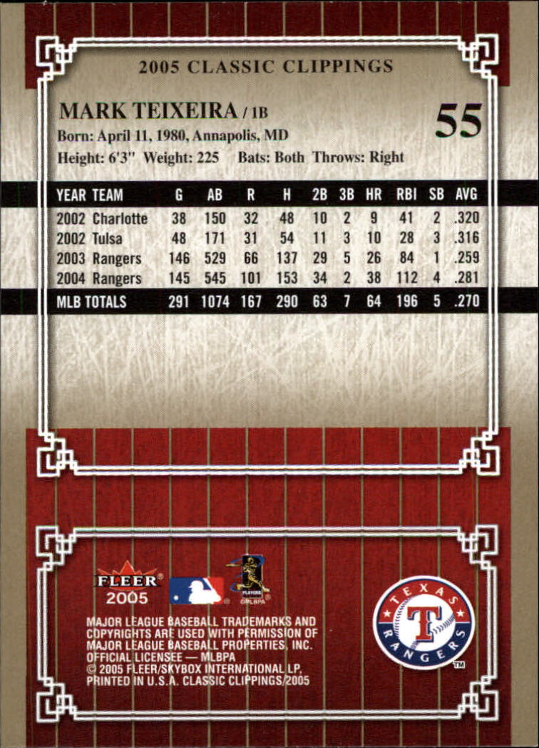 2005 Classic Clippings BB #s 1-125 +Inserts (A7310) - You Pick - 10+ FREE SHIP - Picture 111 of 173