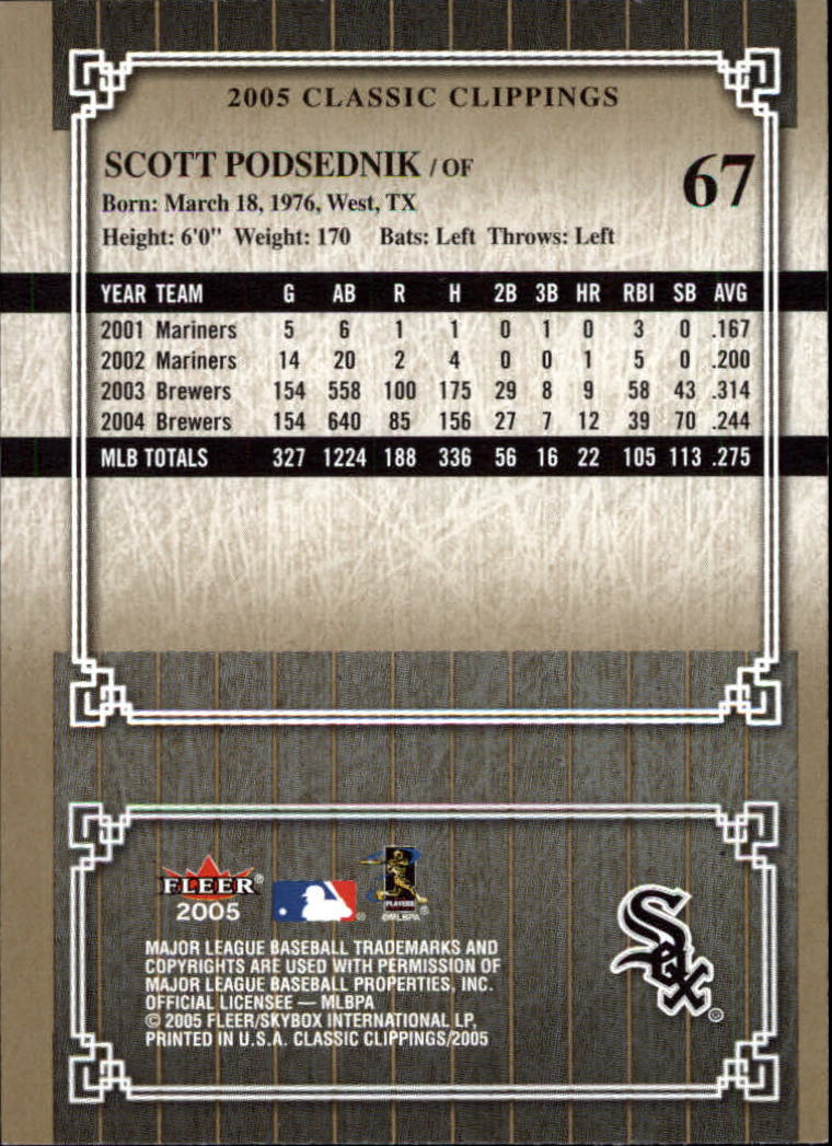 2005 Classic Clippings BB #s 1-125 +Inserts (A7310) - You Pick - 10+ FREE SHIP - Picture 133 of 173