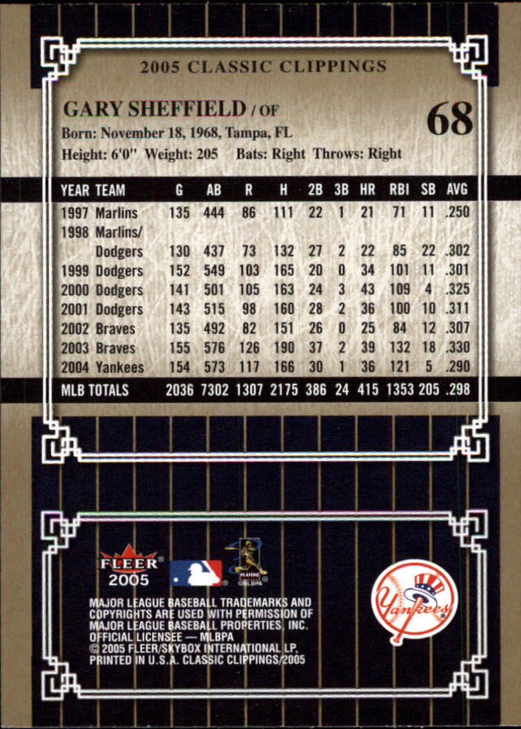 2005 Classic Clippings BB #s 1-125 +Inserts (A7310) - You Pick - 10+ FREE SHIP - Picture 135 of 173