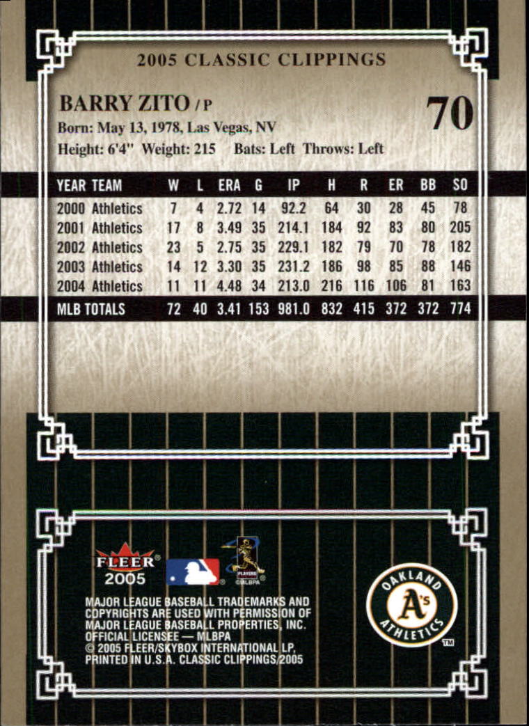 2005 Classic Clippings BB #s 1-125 +Inserts (A7310) - You Pick - 10+ FREE SHIP - Picture 139 of 173