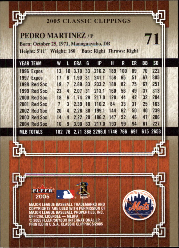 2005 Classic Clippings BB #s 1-125 +Inserts (A7310) - You Pick - 10+ FREE SHIP - Picture 141 of 173