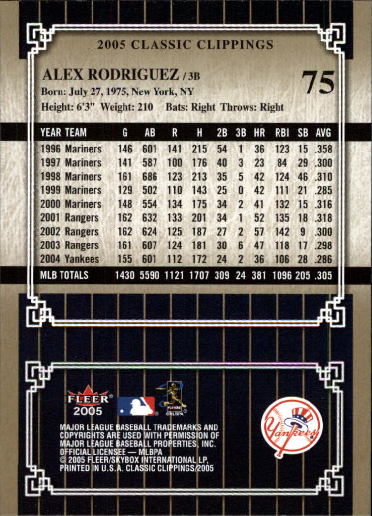 2005 Classic Clippings BB #s 1-125 +Inserts (A7310) - You Pick - 10+ FREE SHIP - Picture 149 of 173