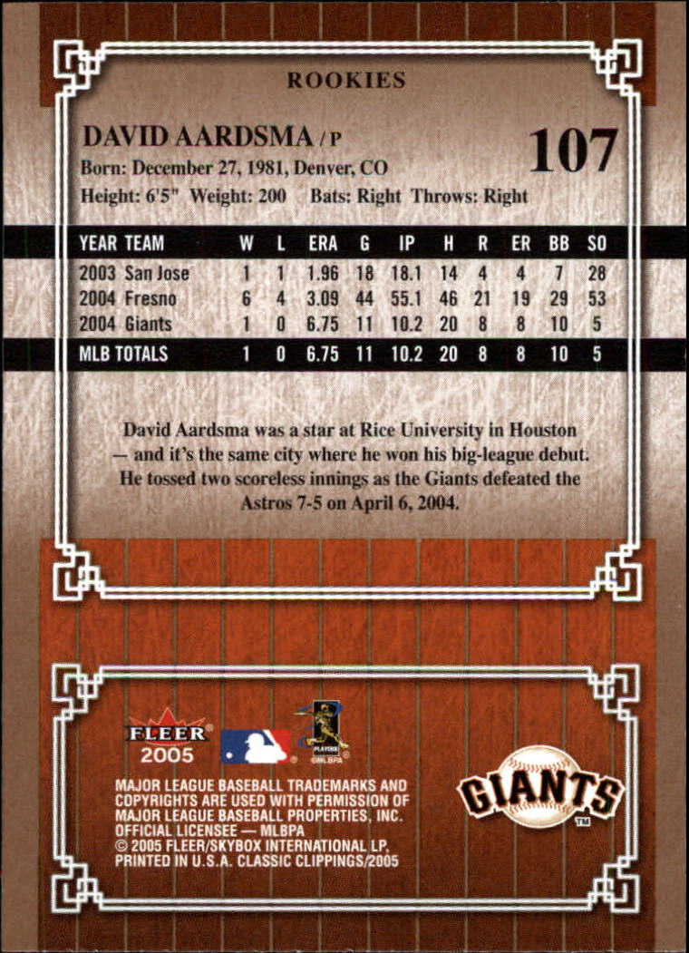 2005 Classic Clippings Baseball Card Pick - Picture 151 of 157