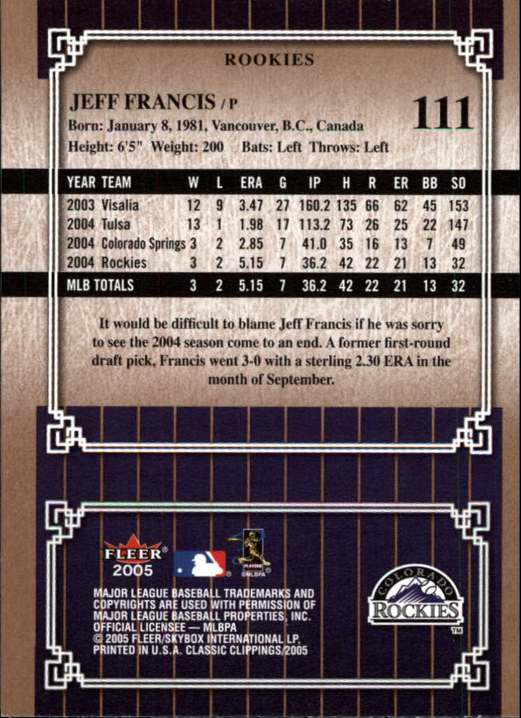 2005 Classic Clippings BB #s 1-125 +Inserts (A7310) - You Pick - 10+ FREE SHIP - Picture 157 of 173