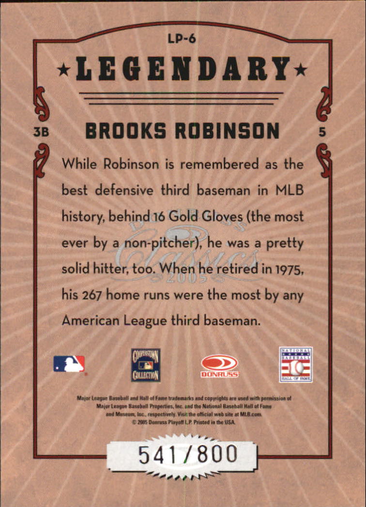 Tarjetas de inserción ""Legendary Lemberjacks and Players"" de béisbol Donruss Classics 2005 - Imagen 59 de 133