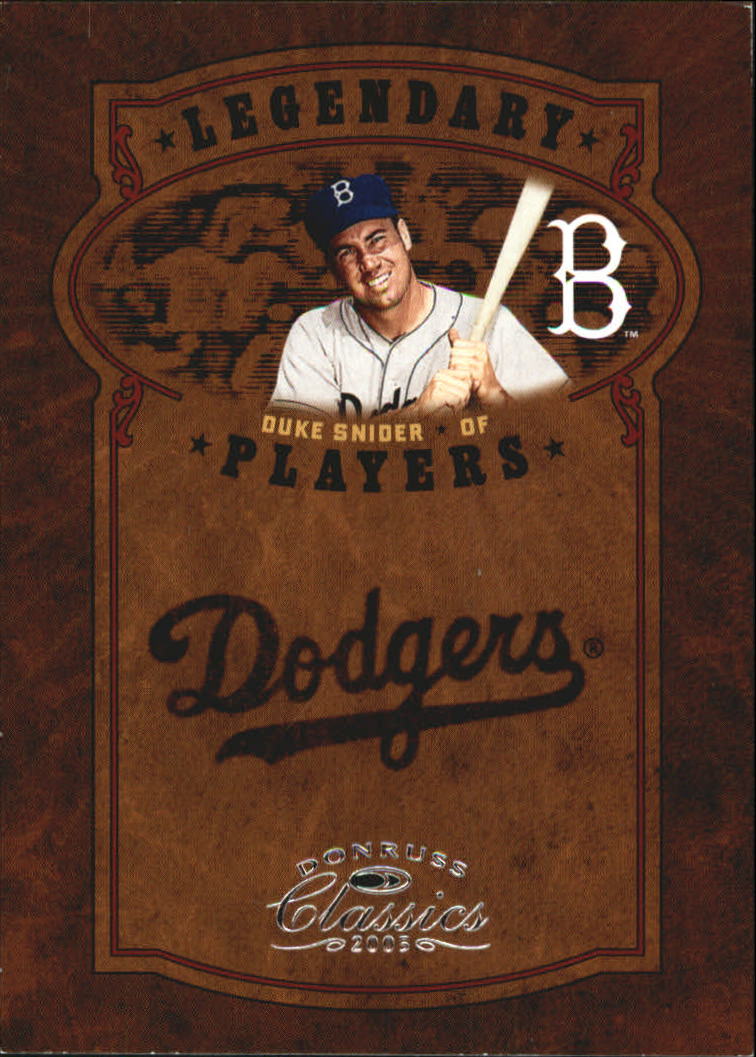 Tarjetas de inserción ""Legendary Lemberjacks and Players"" de béisbol Donruss Classics 2005 - Imagen 66 de 133
