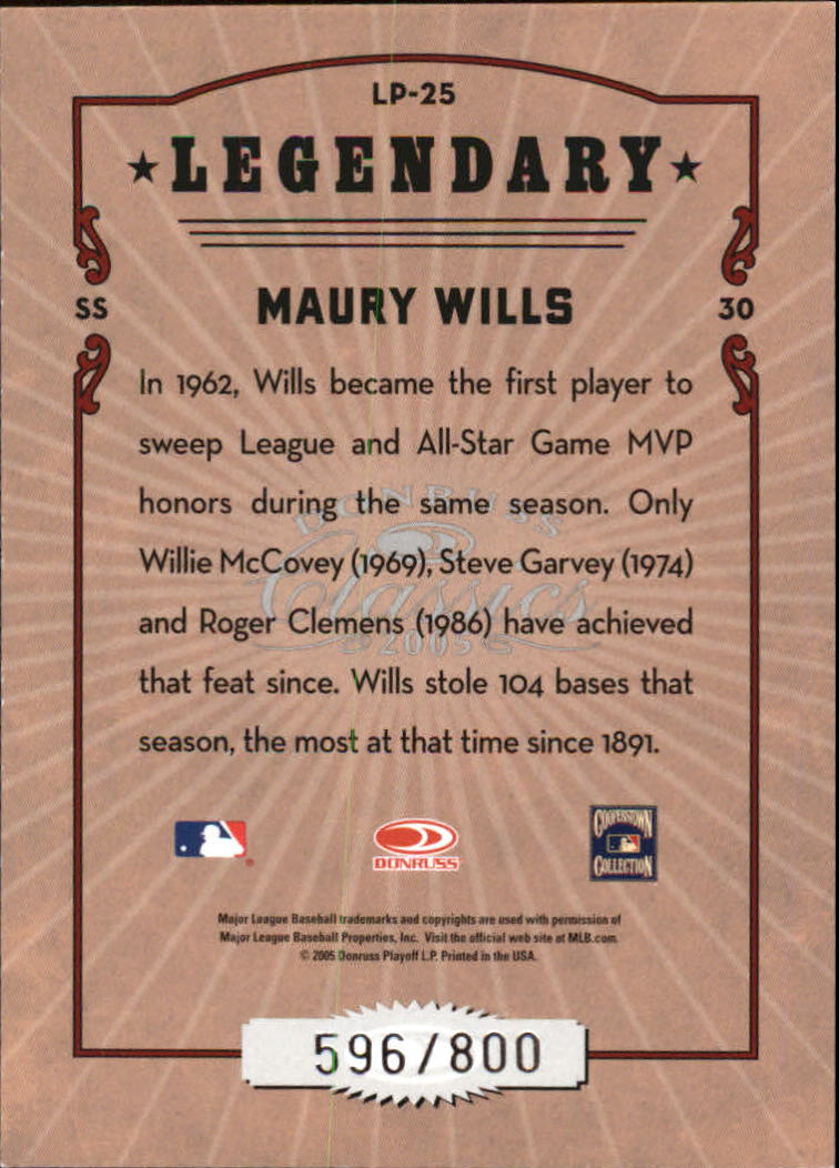 Tarjetas de inserción ""Legendary Lemberjacks and Players"" de béisbol Donruss Classics 2005 - Imagen 89 de 133