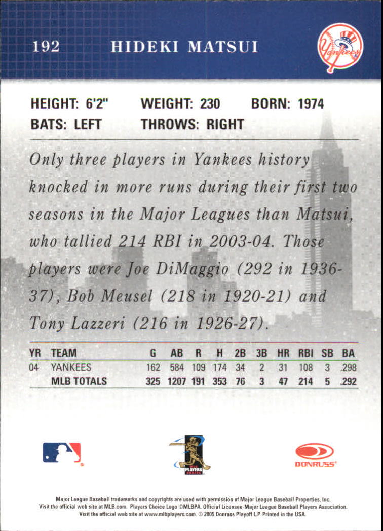 2005 Studio Baseball "Main Set" Cards #151 to #300 - Picture 77 of 257