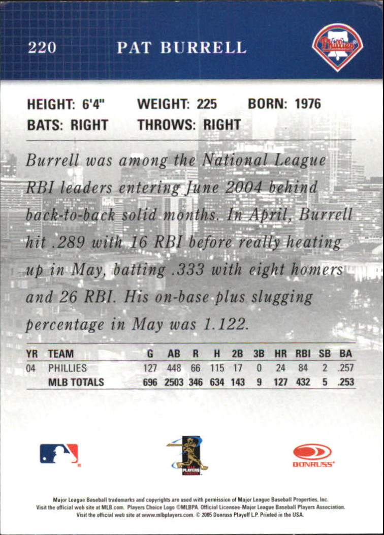 2005 Studio Baseball "Main Set" Cards #151 to #300 - Picture 123 of 257