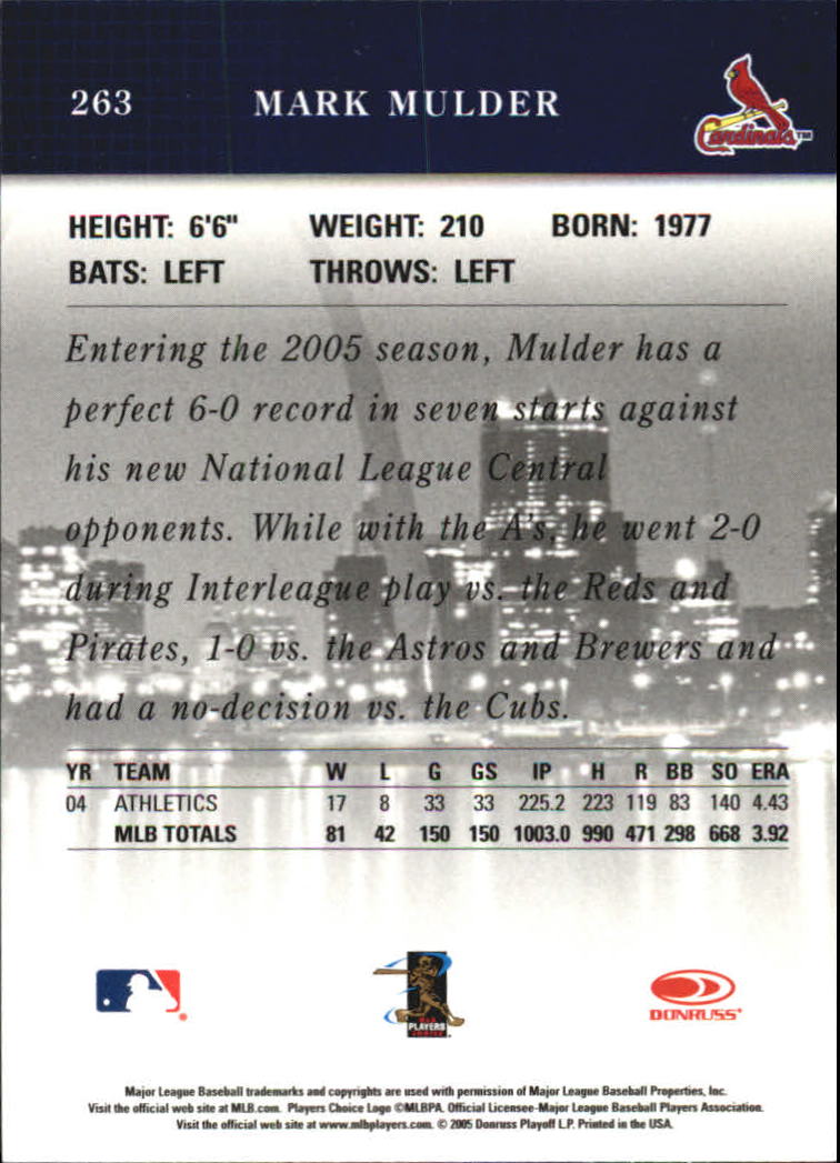 2005 Studio Baseball "Main Set" Cards #151 to #300 - Picture 195 of 257