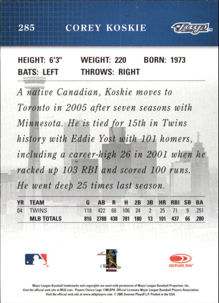 2005 Studio Baseball "Main Set" Cards #151 to #300 - Picture 233 of 257