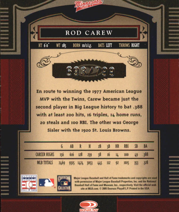 Carte "Main Set" Baseball Timeless Treasures 2005 da #1 a #100 - Foto 47 di 139