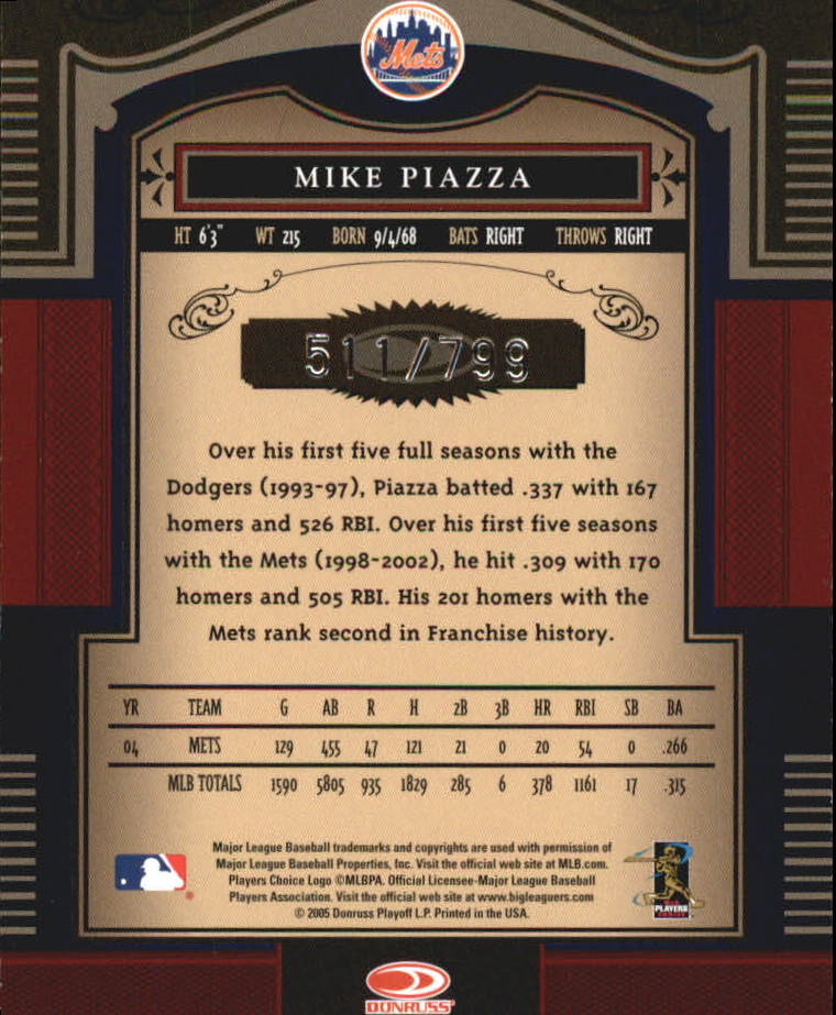 Carte "Main Set" Baseball Timeless Treasures 2005 da #1 a #100 - Foto 51 di 139