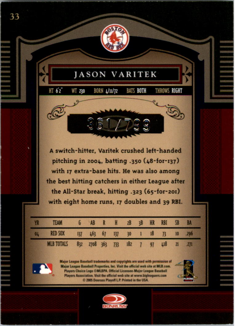 Carte "Main Set" Baseball Timeless Treasures 2005 da #1 a #100 - Foto 53 di 139