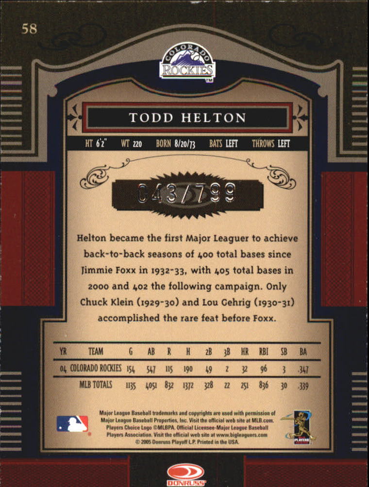 Carte "Main Set" Baseball Timeless Treasures 2005 da #1 a #100 - Foto 89 di 139