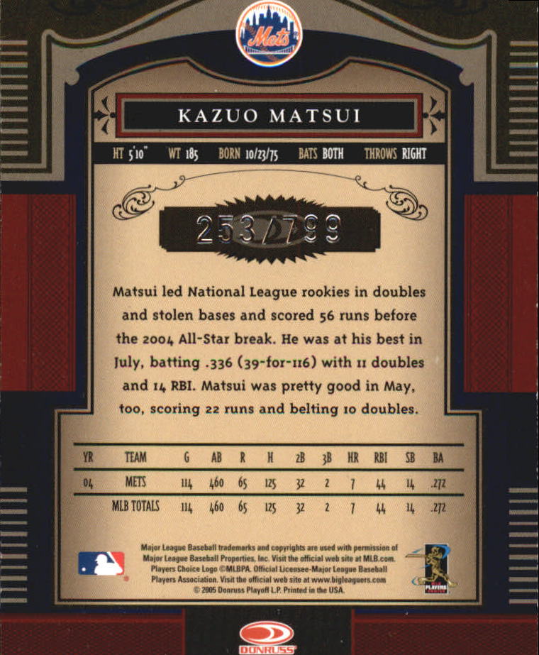 Carte "Main Set" Baseball Timeless Treasures 2005 da #1 a #100 - Foto 91 di 139