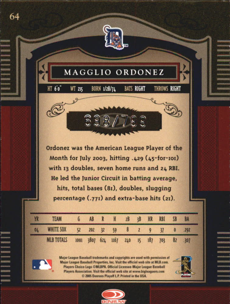 Carte "Main Set" Baseball Timeless Treasures 2005 da #1 a #100 - Foto 95 di 139