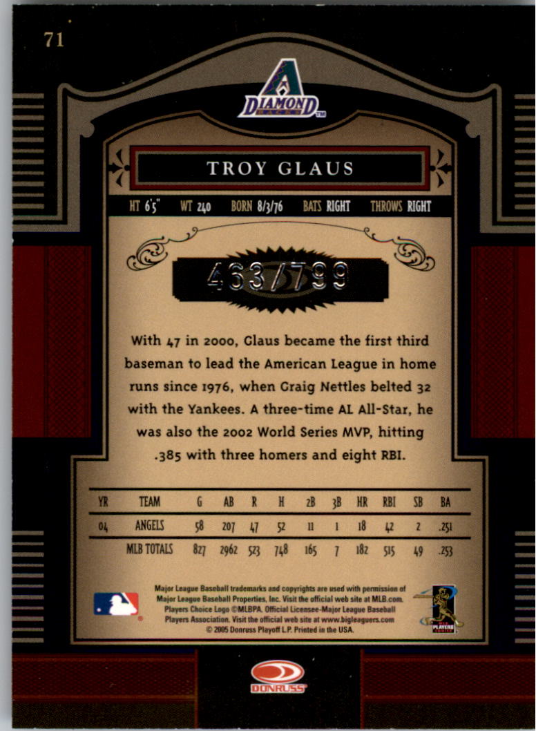 Carte "Main Set" Baseball Timeless Treasures 2005 da #1 a #100 - Foto 105 di 139