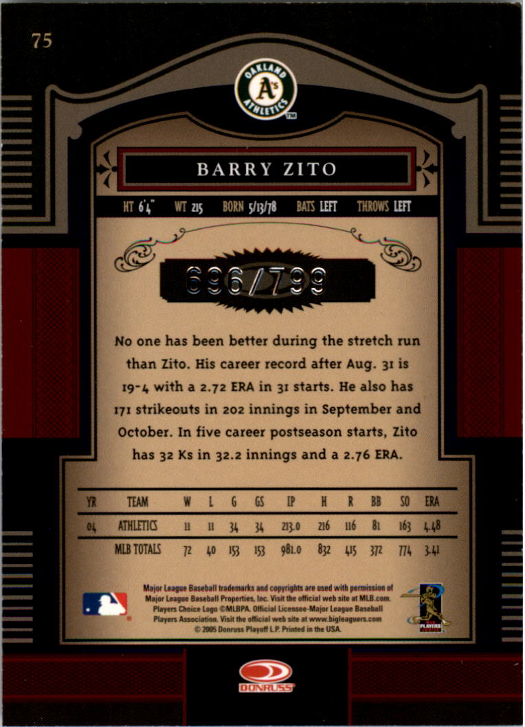 Carte "Main Set" Baseball Timeless Treasures 2005 da #1 a #100 - Foto 111 di 139