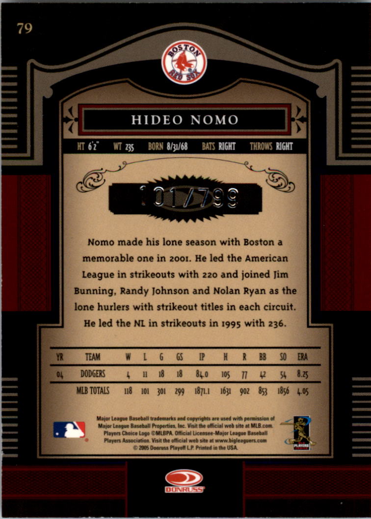 Carte "Main Set" Baseball Timeless Treasures 2005 da #1 a #100 - Foto 119 di 139
