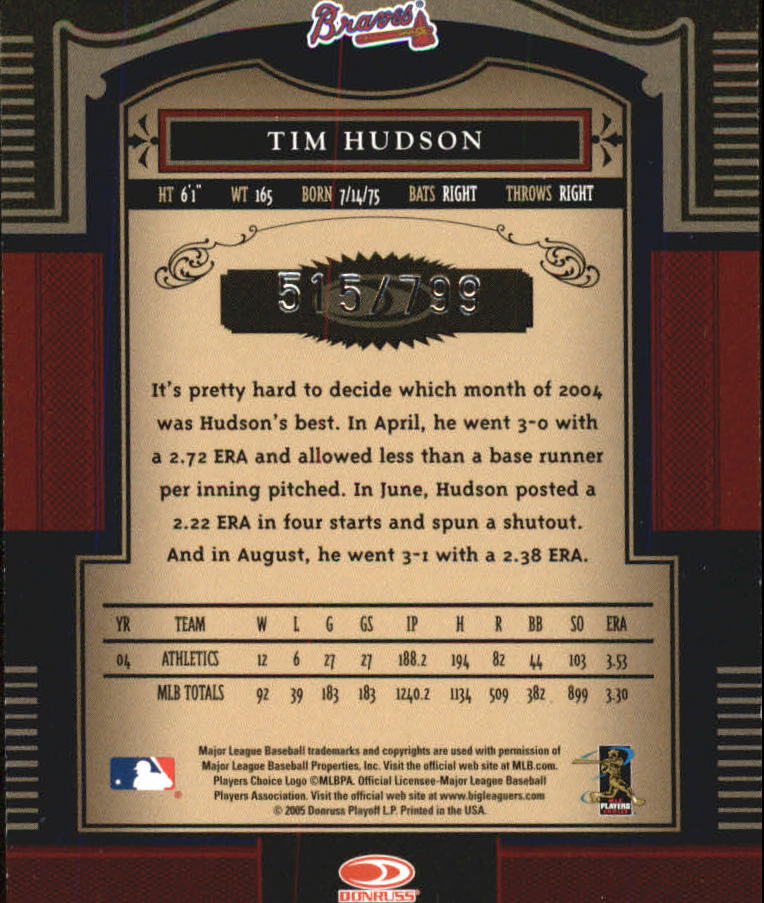 Carte "Main Set" Baseball Timeless Treasures 2005 da #1 a #100 - Foto 123 di 139
