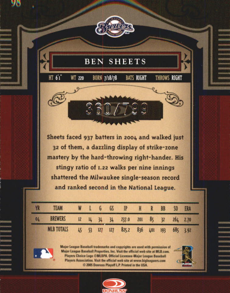 Carte "Main Set" Baseball Timeless Treasures 2005 da #1 a #100 - Foto 139 di 139