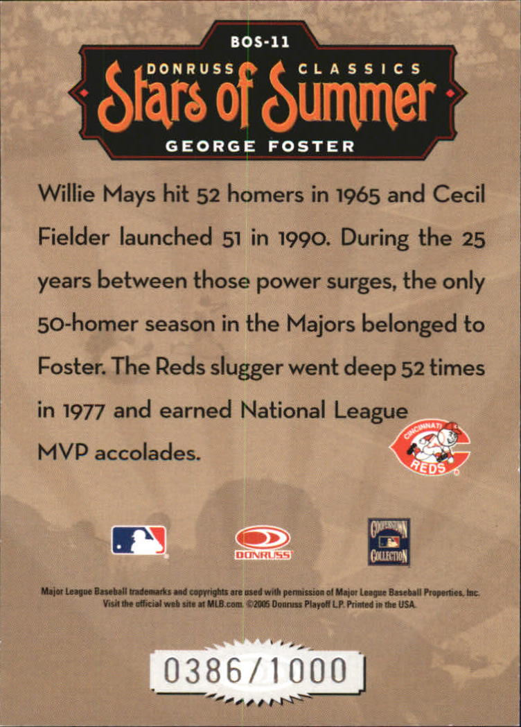 Donruss Classics 2005 tarjetas de béisbol ""Stars of Summer"" con inserto y paralelo - Imagen 20 de 38