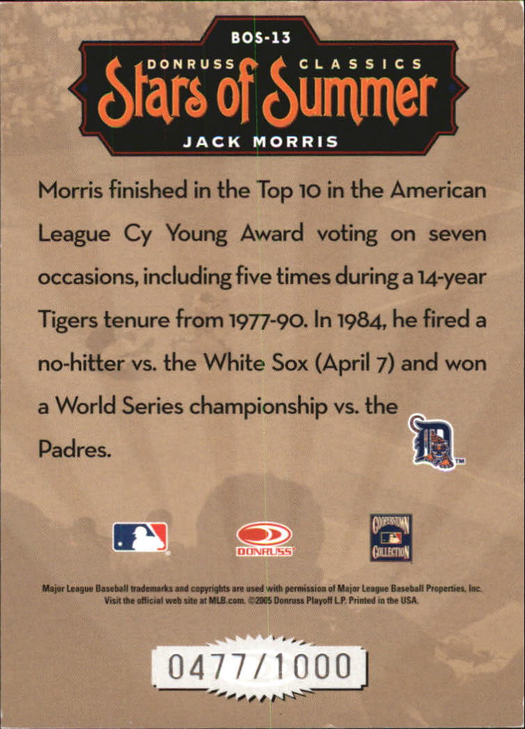 Donruss Classics 2005 tarjetas de béisbol ""Stars of Summer"" con inserto y paralelo - Imagen 24 de 38