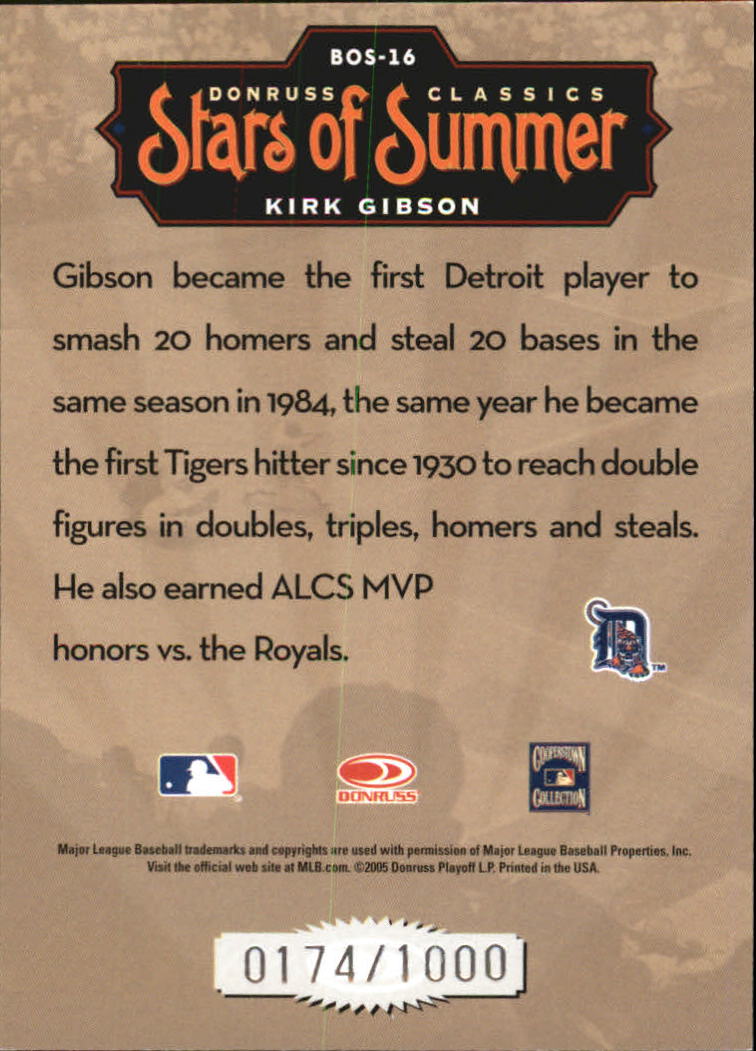 Donruss Classics 2005 tarjetas de béisbol ""Stars of Summer"" con inserto y paralelo - Imagen 30 de 38