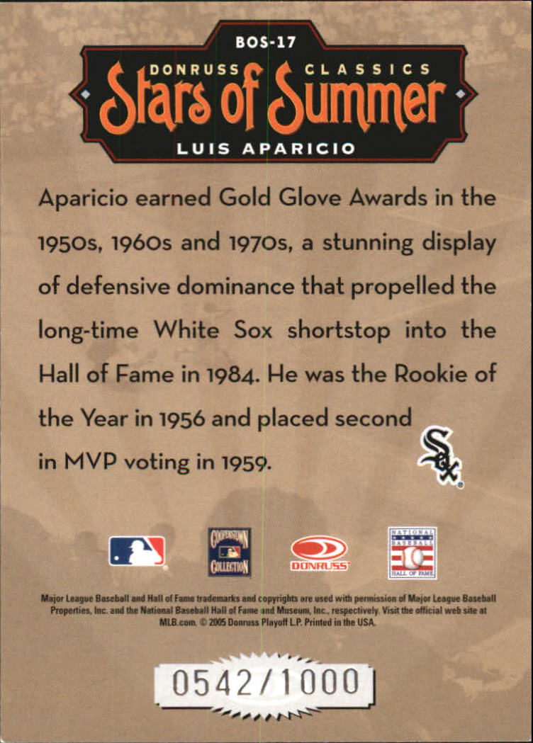 Donruss Classics 2005 tarjetas de béisbol ""Stars of Summer"" con inserto y paralelo - Imagen 32 de 38