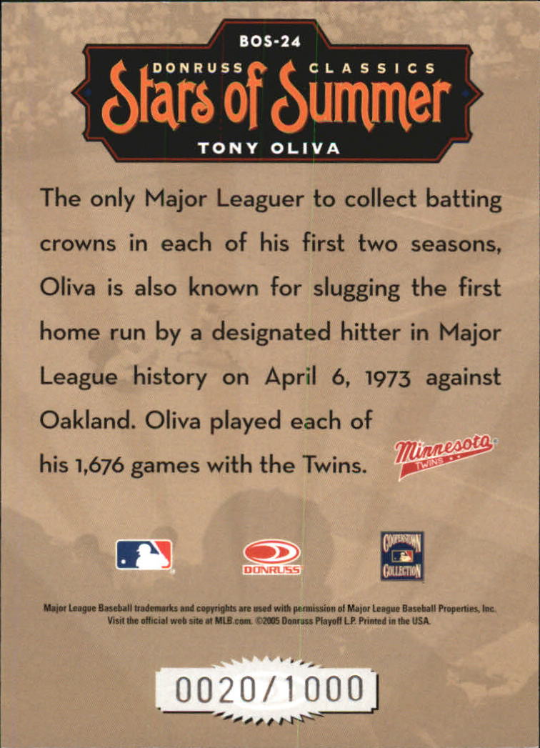 Donruss Classics 2005 tarjetas de béisbol ""Stars of Summer"" con inserto y paralelo - Imagen 36 de 38