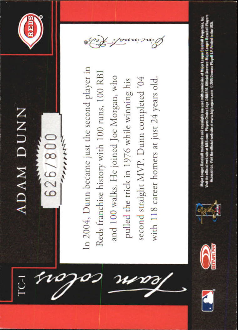 2005 Donruss Classics Baseball "Team Colors" Insert and Insert Parallel Cards - Picture 3 of 77