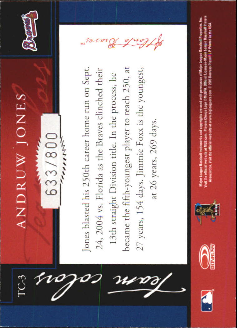 2005 Donruss Classics Baseball "Team Colors" Insert and Insert Parallel Cards - Picture 7 of 77