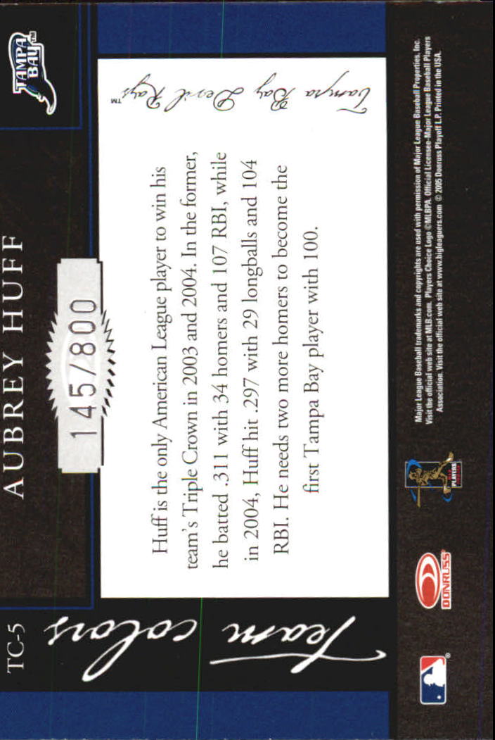2005 Donruss Classics Baseball "Team Colors" Insert and Insert Parallel Cards - Picture 9 of 77