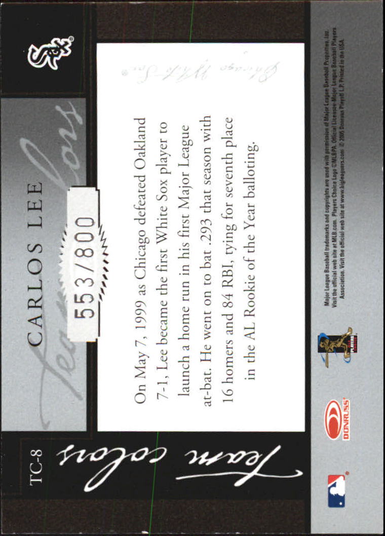 2005 Donruss Classics Baseball "Team Colors" Insert and Insert Parallel Cards - Picture 13 of 77