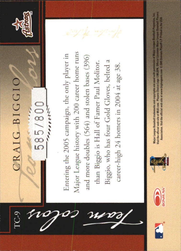 2005 Donruss Classics Baseball "Team Colors" Insert and Insert Parallel Cards - Picture 15 of 77