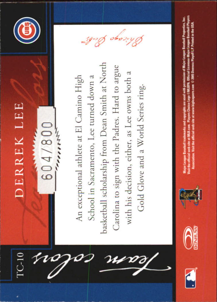 2005 Donruss Classics Baseball "Team Colors" Insert and Insert Parallel Cards - Picture 17 of 77