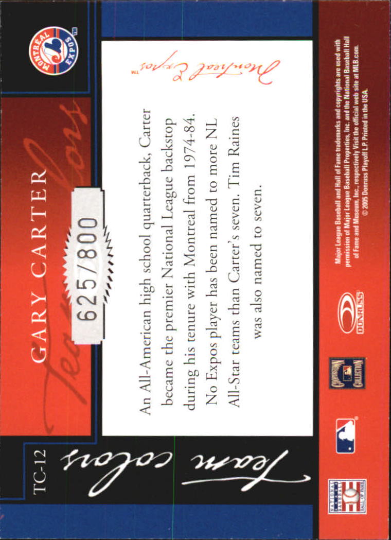 2005 Donruss Classics Baseball "Team Colors" Insert and Insert Parallel Cards - Picture 21 of 77