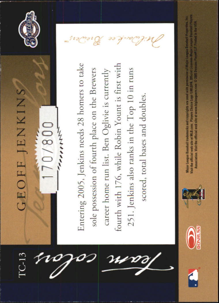 2005 Donruss Classics Baseball "Team Colors" Insert and Insert Parallel Cards - Picture 23 of 77