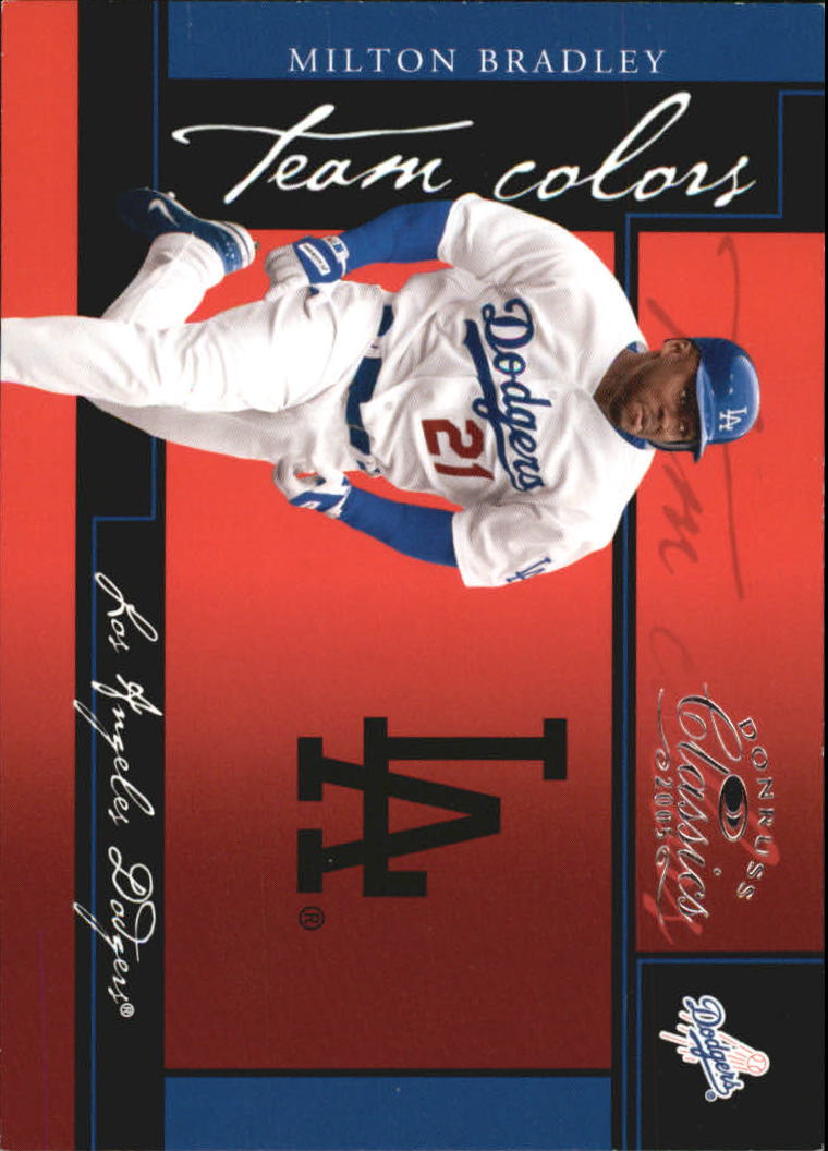 2005 Donruss Classics Baseball "Team Colors" Insert and Insert Parallel Cards - Picture 62 of 77