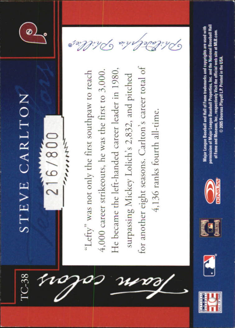 2005 Donruss Classics Baseball "Team Colors" Insert and Insert Parallel Cards - Picture 71 of 77