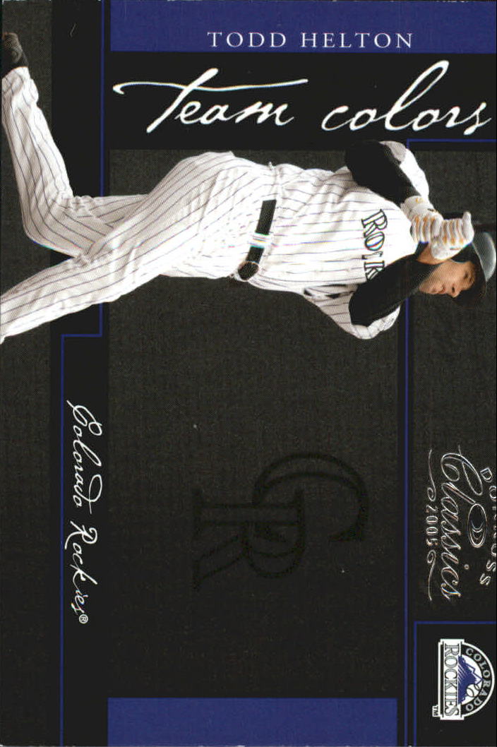 2005 Donruss Classics Baseball "Team Colors" Insert and Insert Parallel Cards - Picture 72 of 77