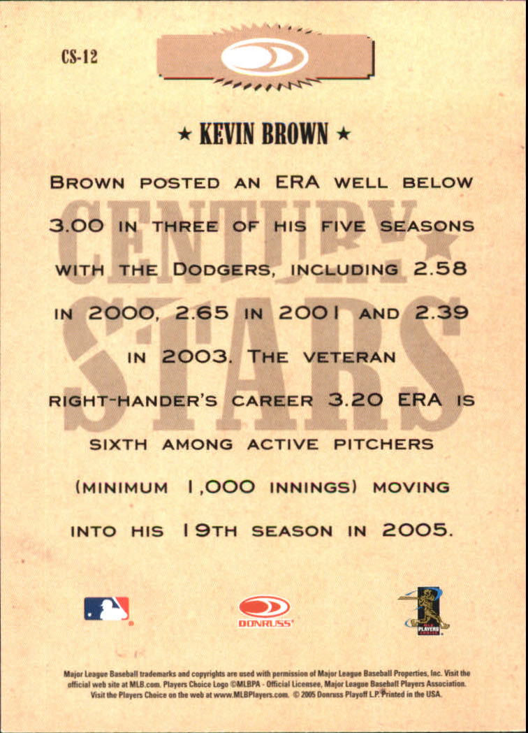 2005 Throwback Threads Baseball "Century Stars" Insert Cards - Picture 11 of 43