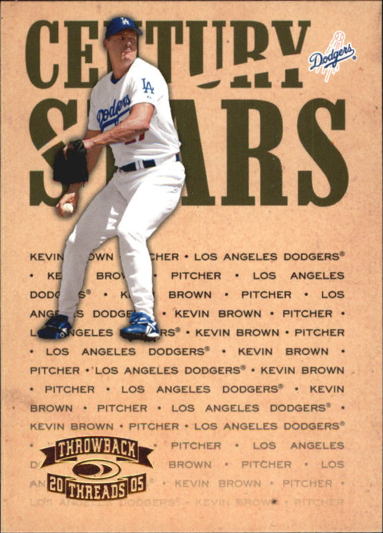 2005 Throwback Threads Baseball "Century Stars" Insert Cards - Picture 10 of 43