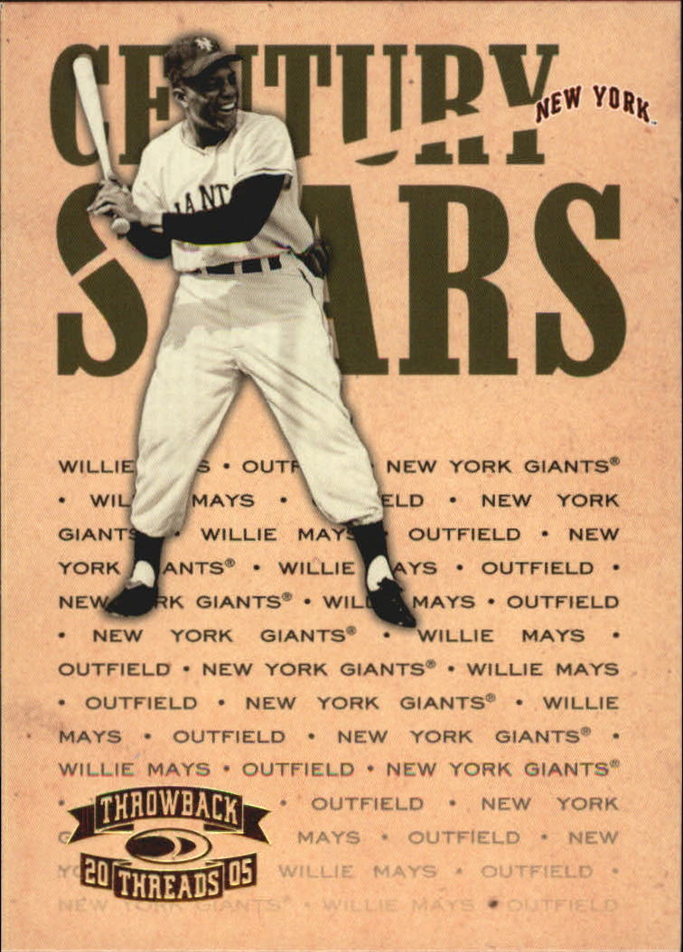 2005 Throwback Threads Baseball "Century Stars" Insert Cards - Picture 18 of 43