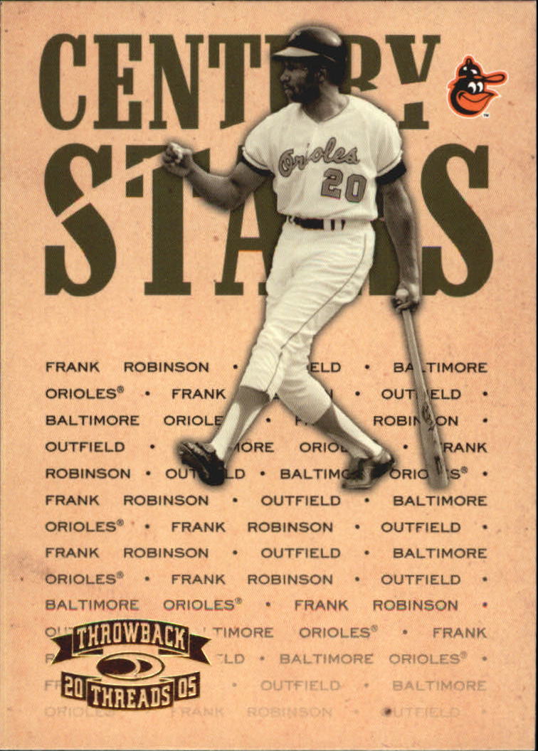2005 Throwback Threads Baseball "Century Stars" Insert Cards - Picture 20 of 43