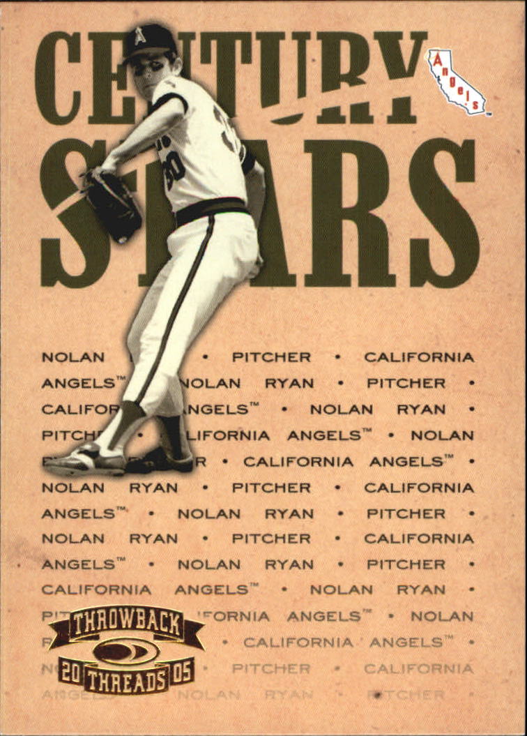 2005 Throwback Threads Baseball "Century Stars" Insert Cards - Picture 26 of 43